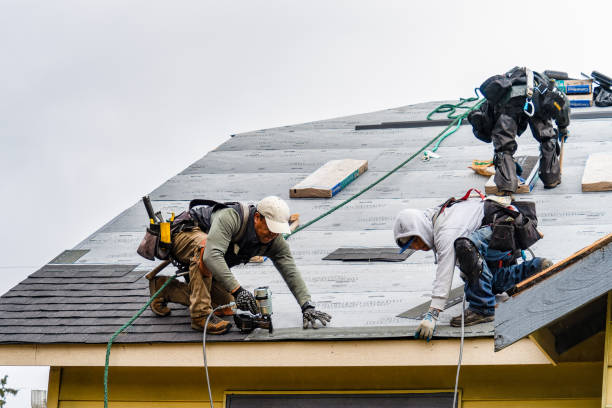 Professional Gutter Installation technician working in West Sacramento, CA